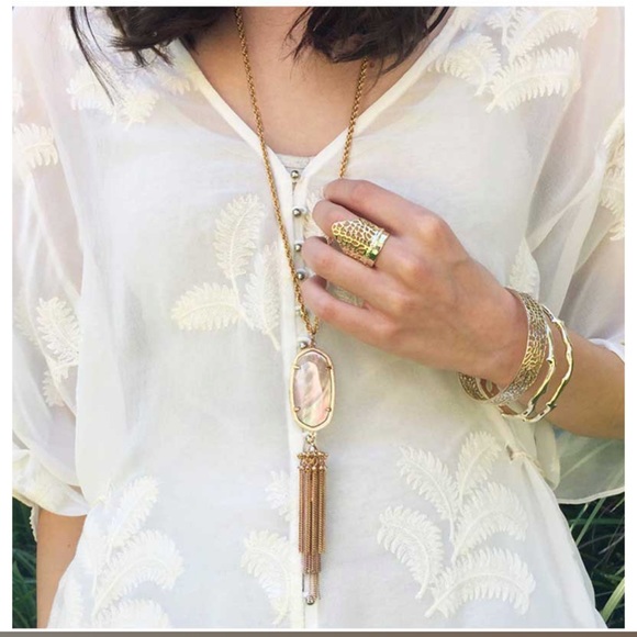 Kendra Scott
Rose Gold Rayne Long Pendant Mother Of Pearl Necklace - Picture 7 of 8